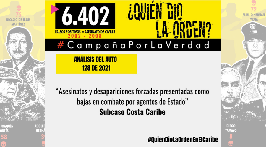 JEP reconoce que hubo una política detrás del asesinato de jóvenes en el Caribe y debe ascender en la cadena de mando