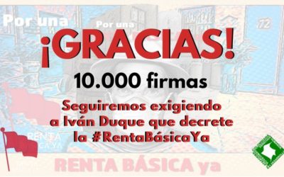 Petición por una #RentaBásicaYa supera las 10 mil firmas en un solo día