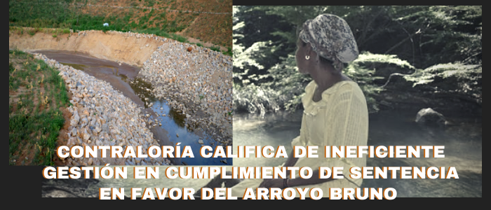 Contraloría califica de ineficiente gestión en cumplimiento de sentencia en favor del Arroyo Bruno