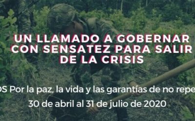 Un llamado a gobernar con sensatez para salir de la crisis