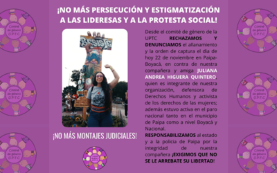 ¡Rechazamos la persecución a la Defensa de los Derechos Humanos y los Montajes Judiciales!