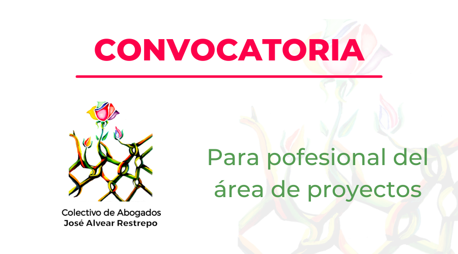 CONVOCATORIA CARGO  PROFESIONAL DEL ÁREA DE PROYECTOS