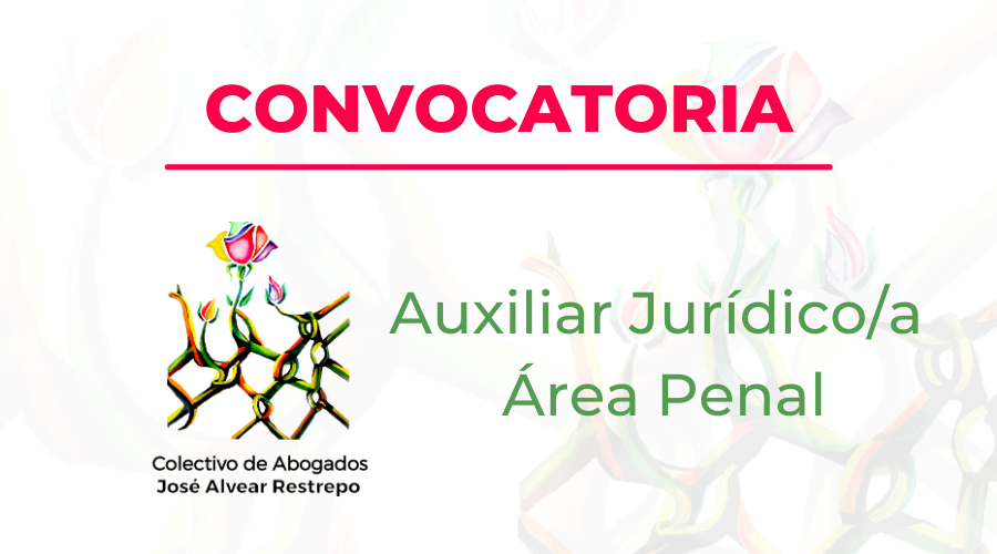 Convocatoria Auxiliar Jurídic@ del área penal