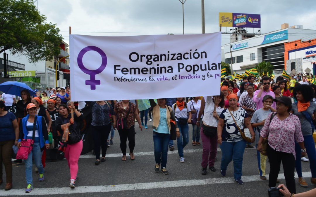 La Organización Femenina Popular -OFP-  denuncia la intensificación de los hostigamientos y las amenazas de muerte contra una de sus lideresas