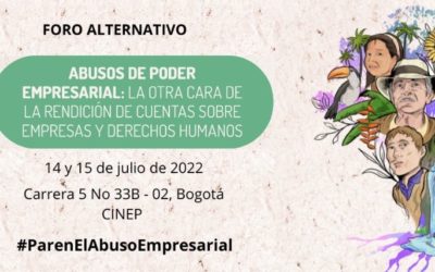 Declaración final del Foro alternativo ‘Abusos de poder empresarial: la otra cara de la rendición de cuentas sobre empresas y derechos humanos’