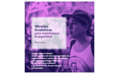 Miradas feministas para transformar la seguridad