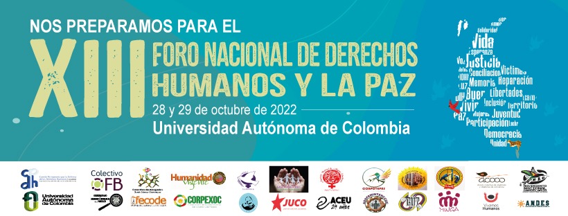 Xlll Foro nacional de derechos humanos y paz