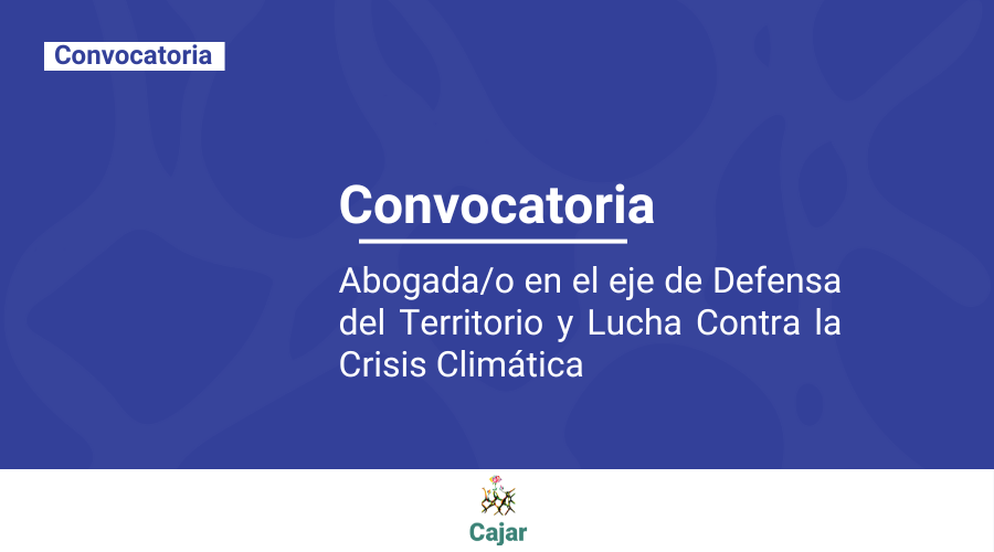 Convocatoria: para ejercer como abogada/o en el Colectivo de Abogados y Abogadas “José Alvear Restrepo” (Cajar)