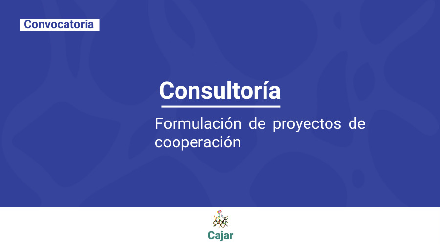 Consultoría para formulación de proyectos de cooperación