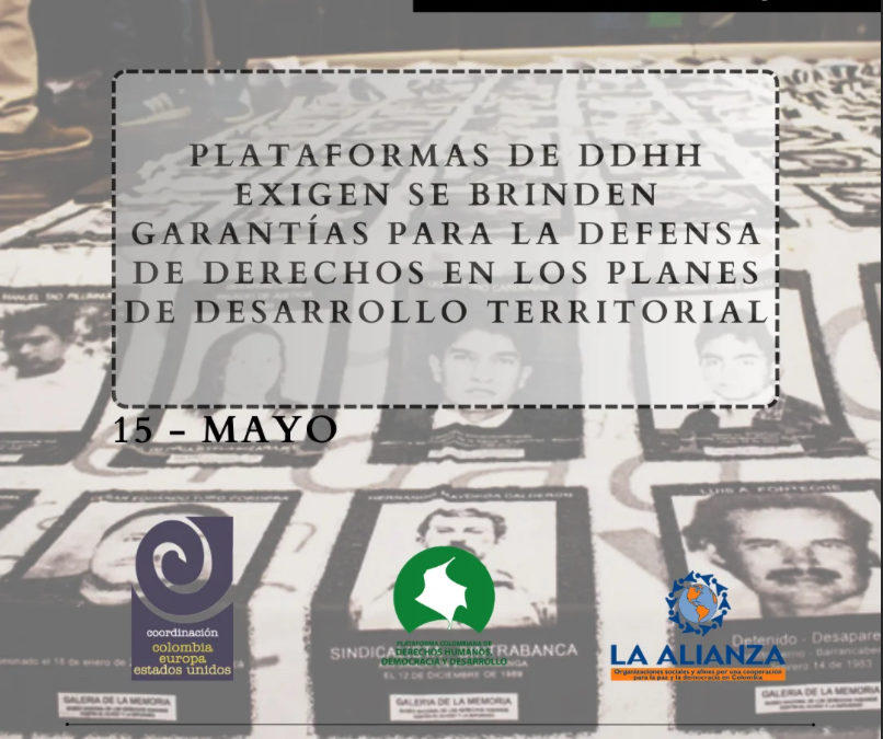 Garantías para la defensa de derechos en los planes de desarrollo territorial