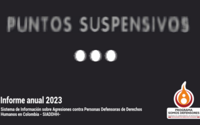 Informe anual 2023 “Puntos suspensivos” – Programa Somos Defensores